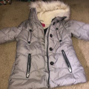 Grey winter puffy coat!